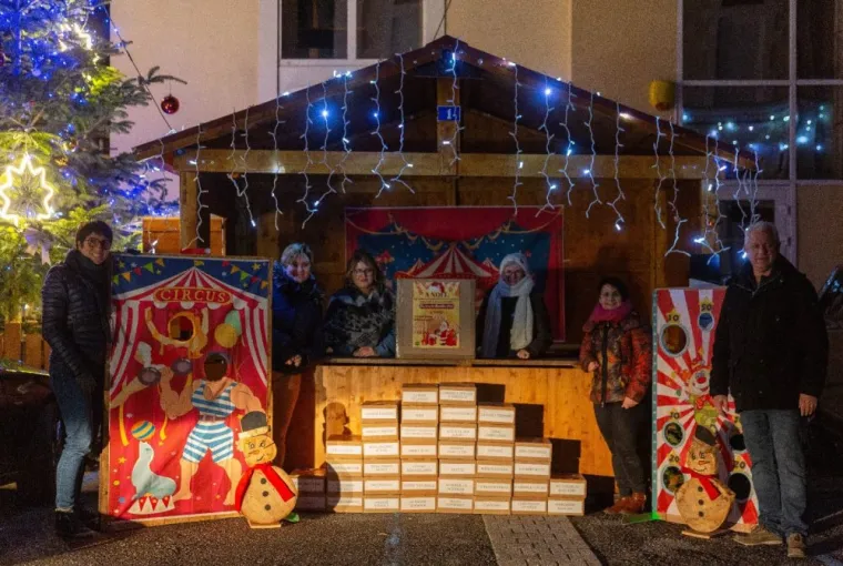 Tirage au sort de la quinzaine de Noël à Vinay, Vinay, La Halle Fermière